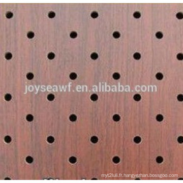 Vente chaude 3mm / 4mm / 4.5mm / 5mm / 6mm mdf peg board avec visage mélamine